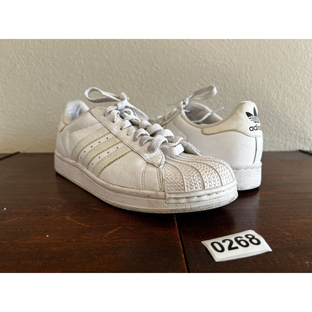 Adidas Vintage Original Superstar II K  Womens Sz 6 White 088258 Lace Up